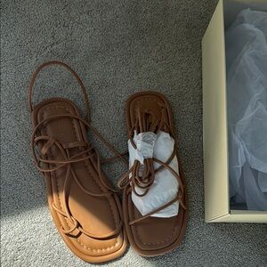 Brown Strappy Sandals
